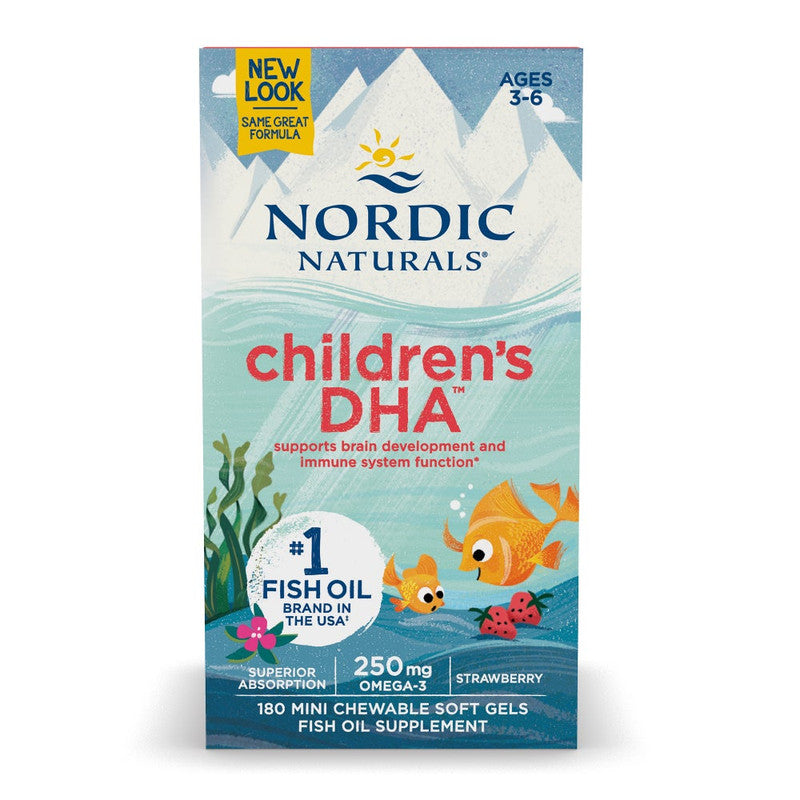 nordic naturals - children's dha 250mg - 180 mini softgels