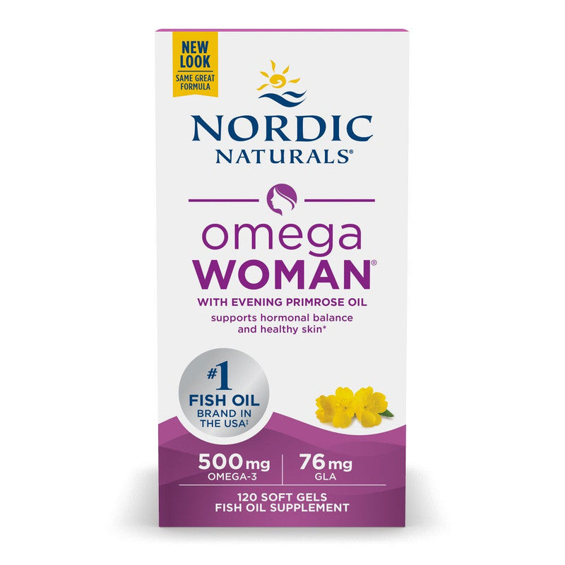 nordic naturals - omega women with evening primrose oil - 120 softgels