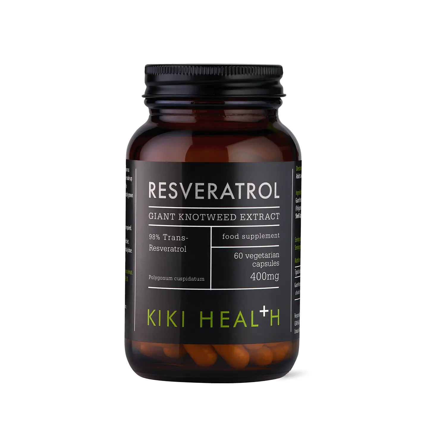 resveratrol - 60 cápsulas vegetales - kiki health