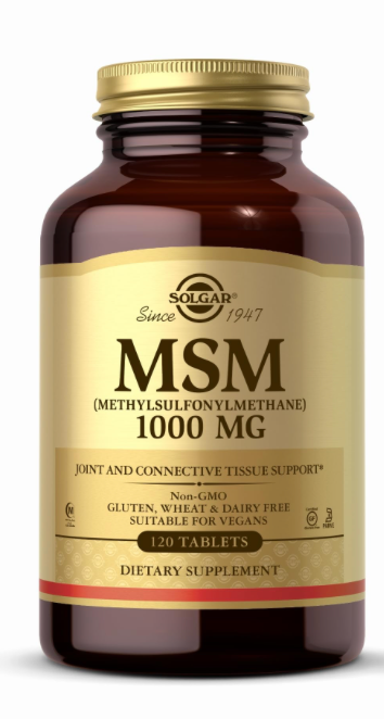 solgar - msm 1,000mg - 120 tabs