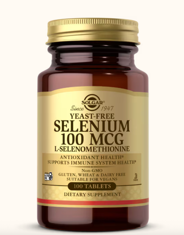 solgar - yeast-free selenium, 100mcg, 100 veg. tablets