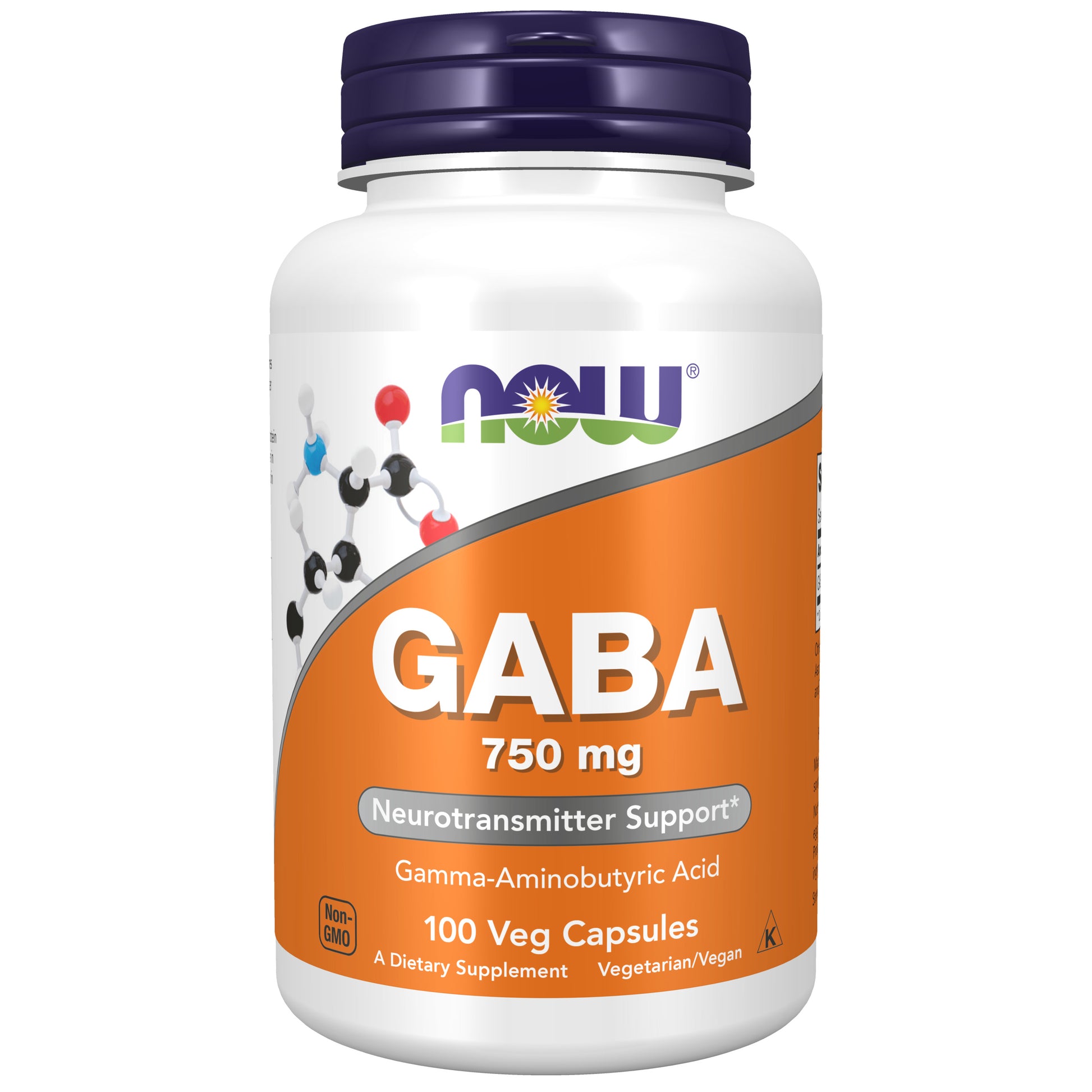 now - gaba 750mg - 100 veg capsules