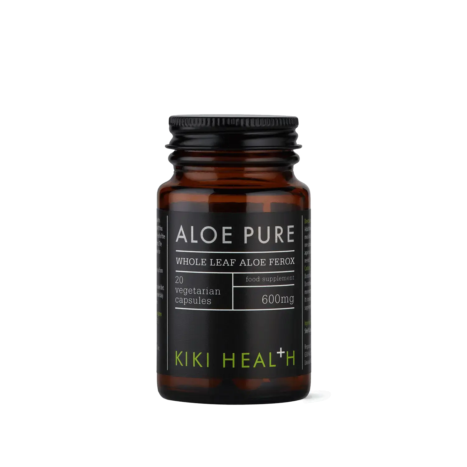 aloe pure - 20 cápsulas vegetales - kiki health