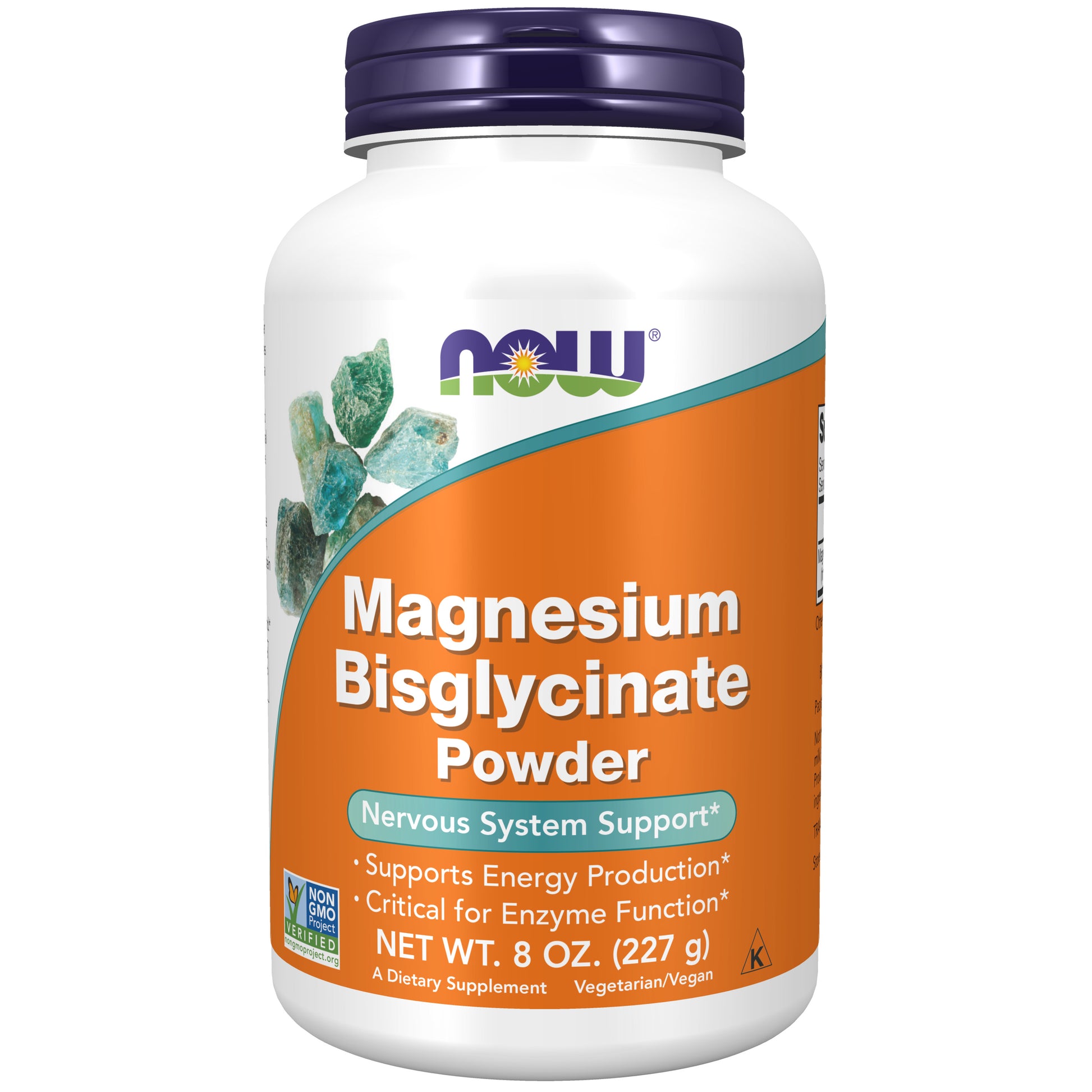 now - magnesium bisglycinate powder, 227 gramas