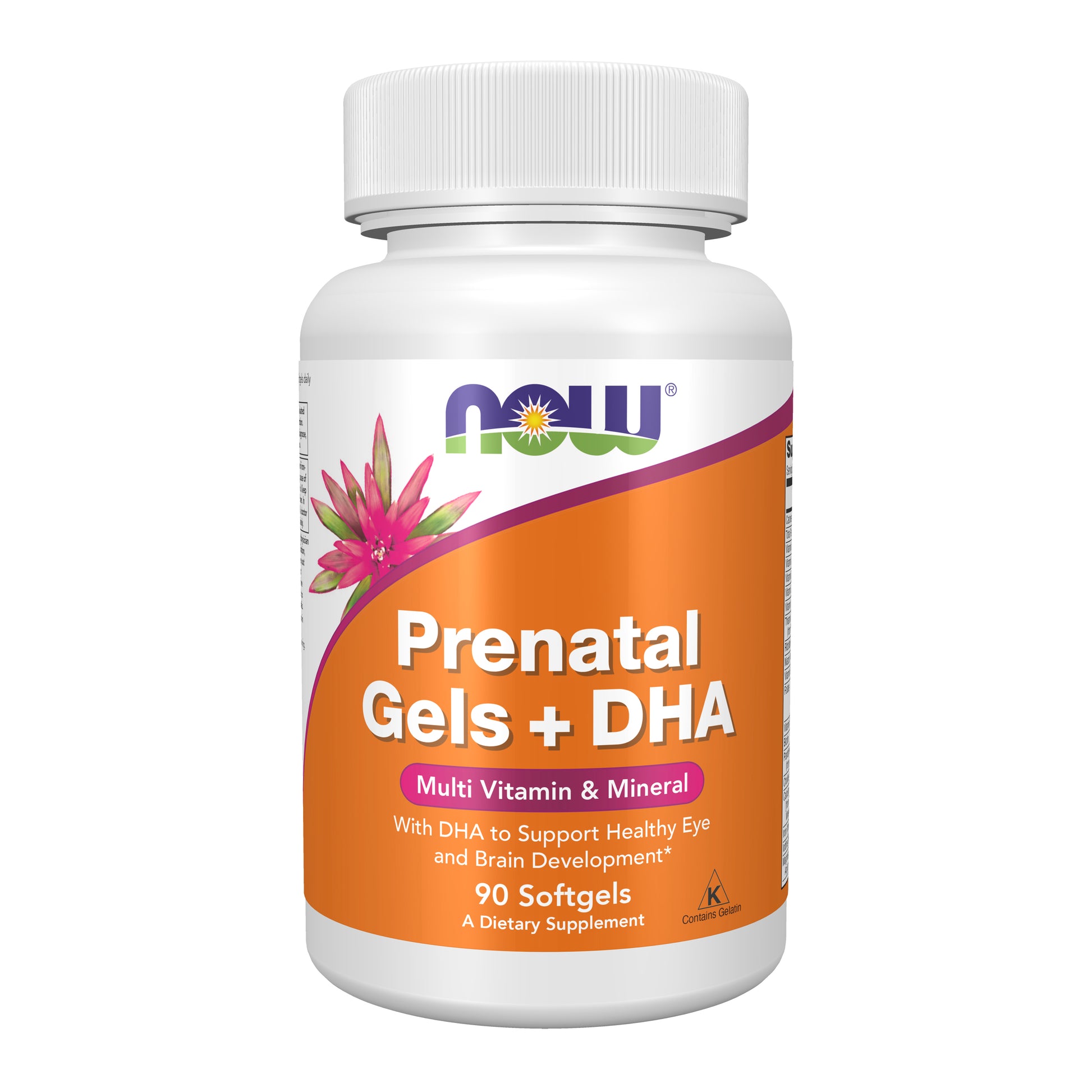 now - prenatal gels + dha - 90 softgels