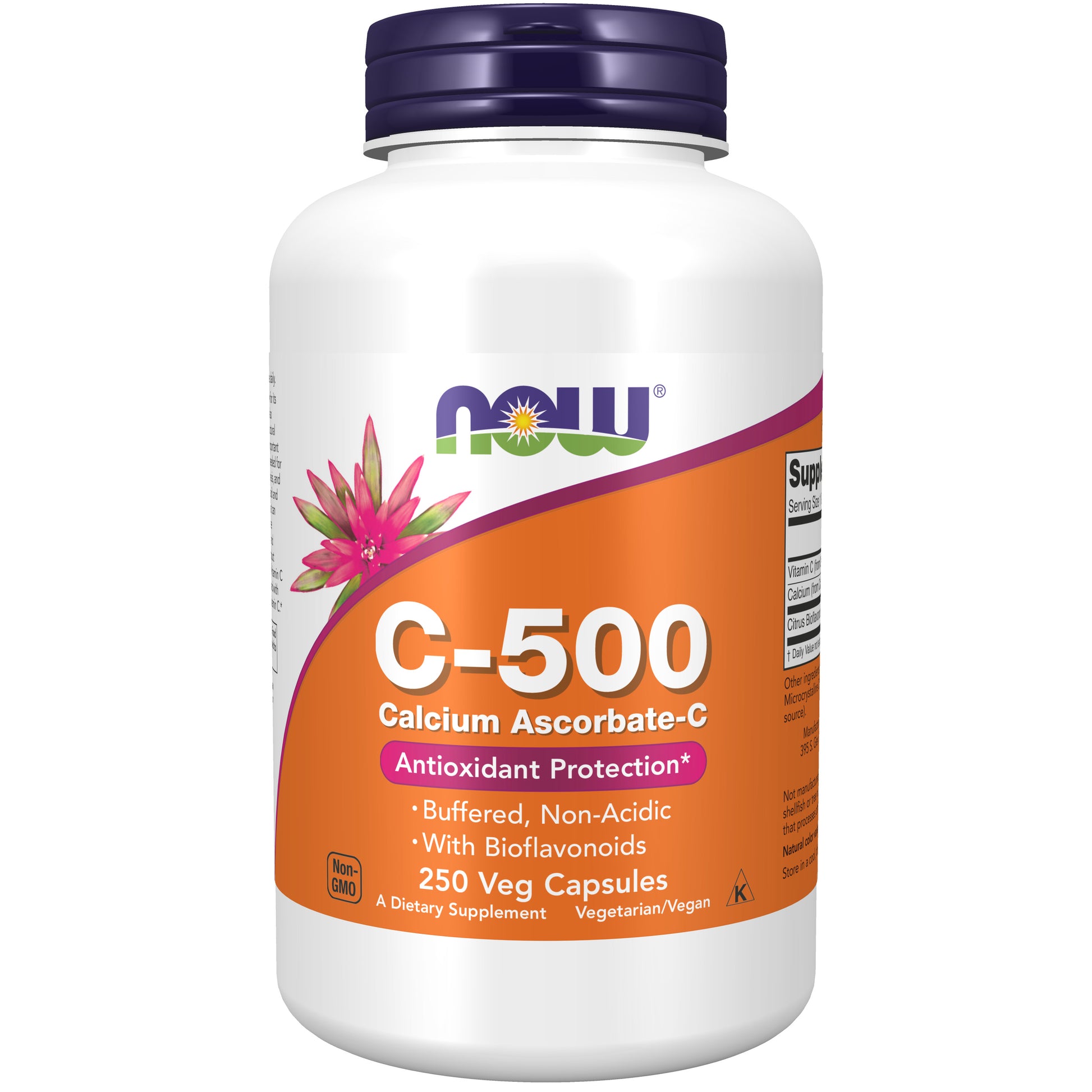 now - vitamin c-500 calcium ascorbate - 250 veg capsules