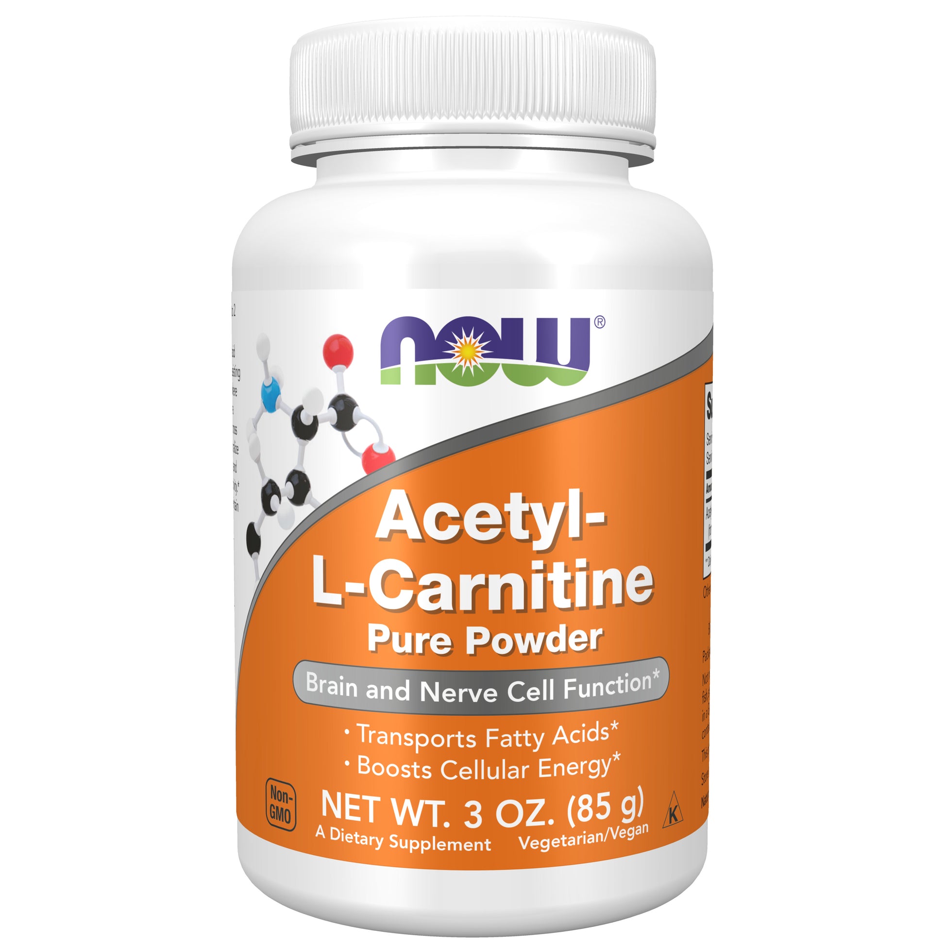 now - alc (acetyl-l-carnitine) powder, 85 gramas