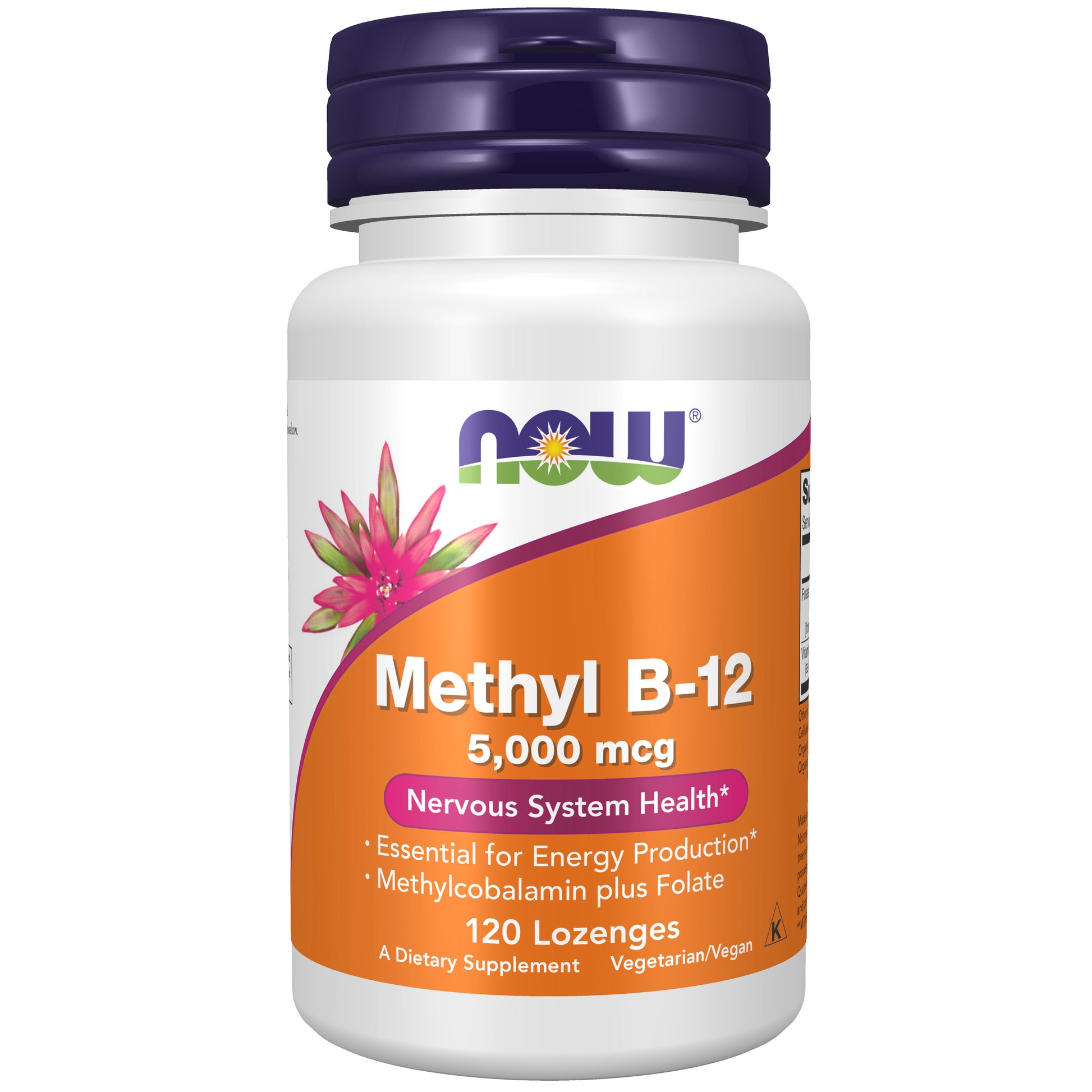now - methyl b-12 (methylcobalamin) 5,000 mcg - 120 lozenges