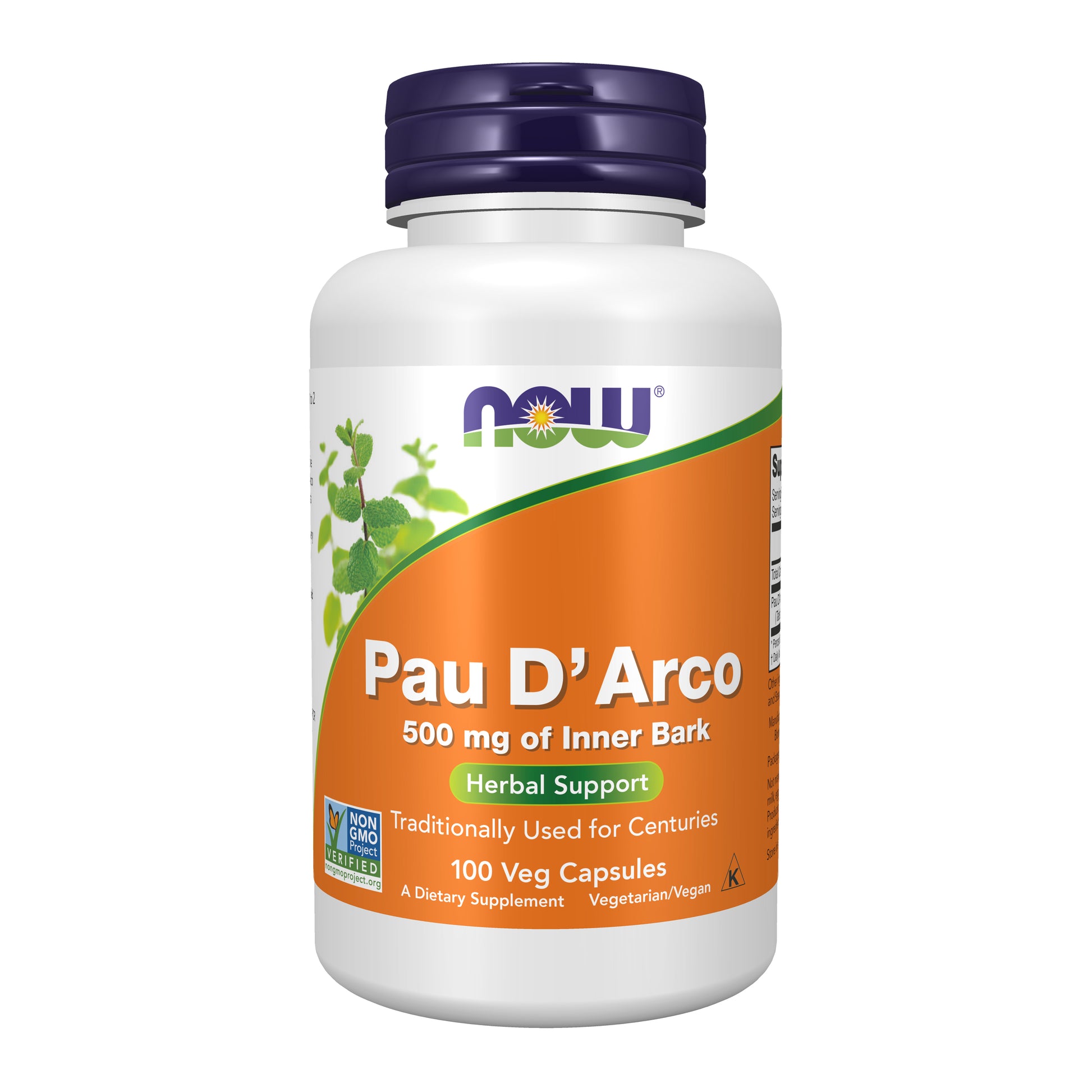 now - pau d'arco 500 mg - 100 veg capsules