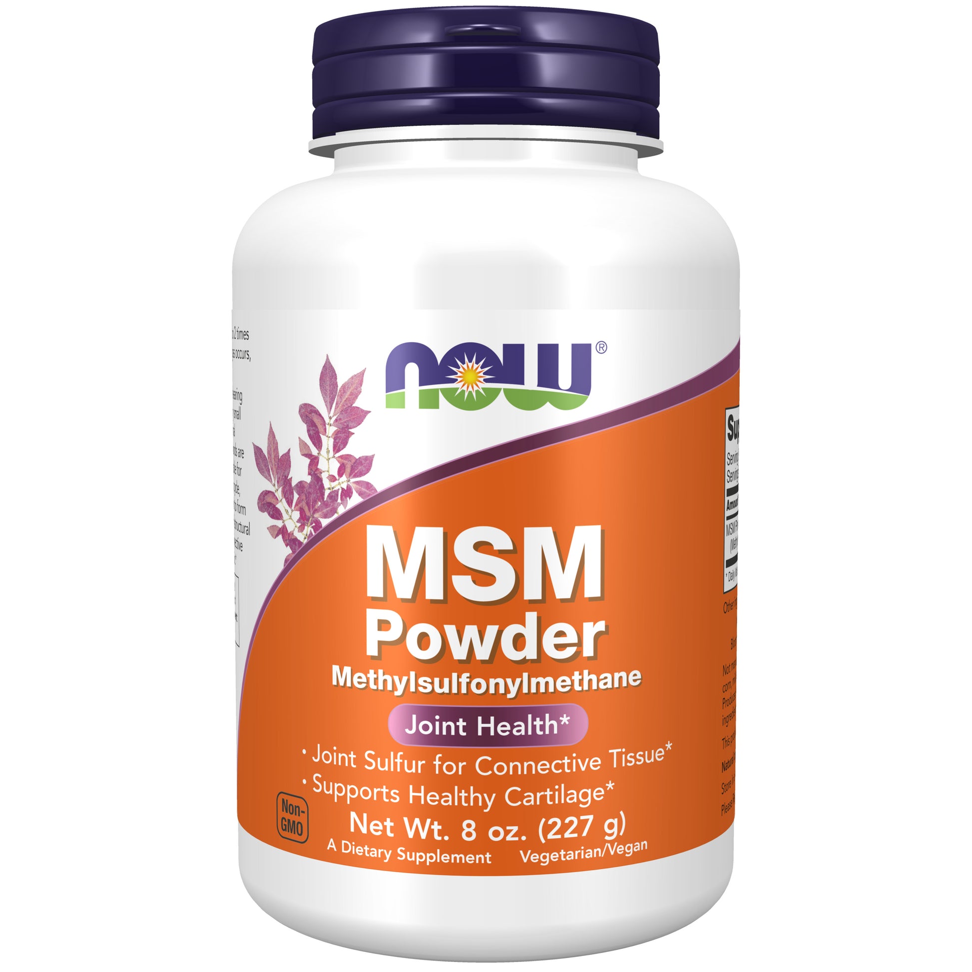 now - msm powder, 227 gramas