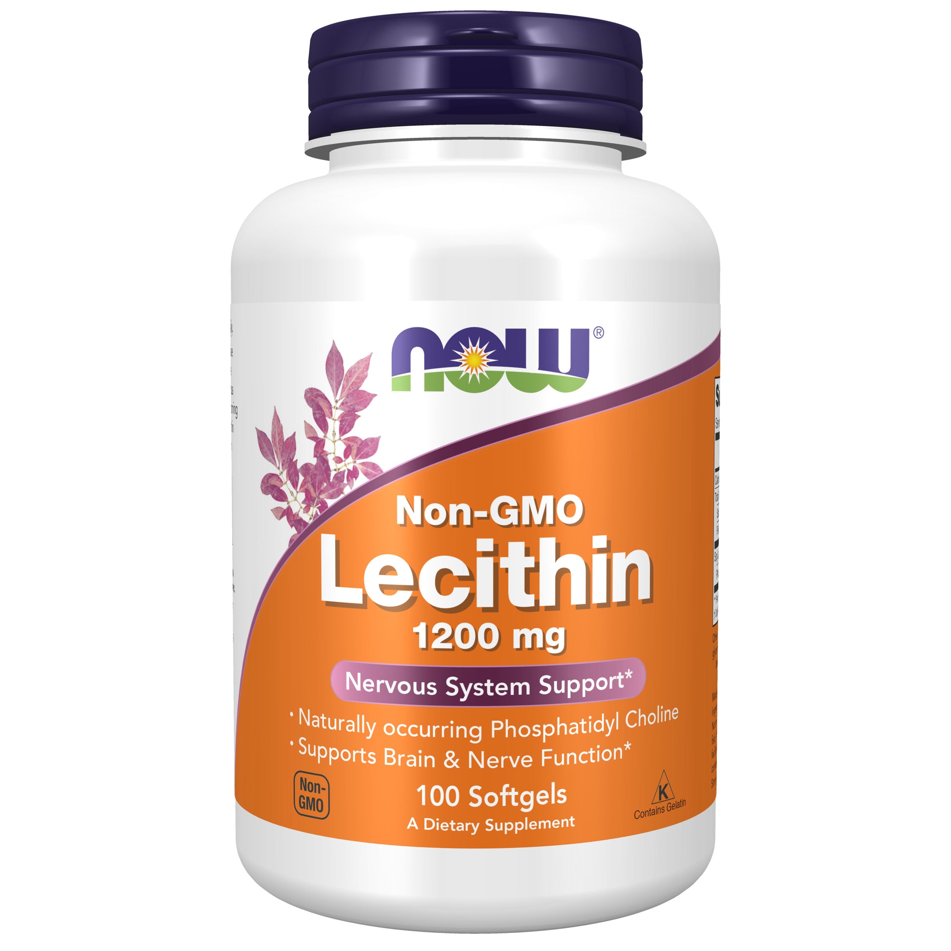 now - lecithin 1200 mg - 100 softgels