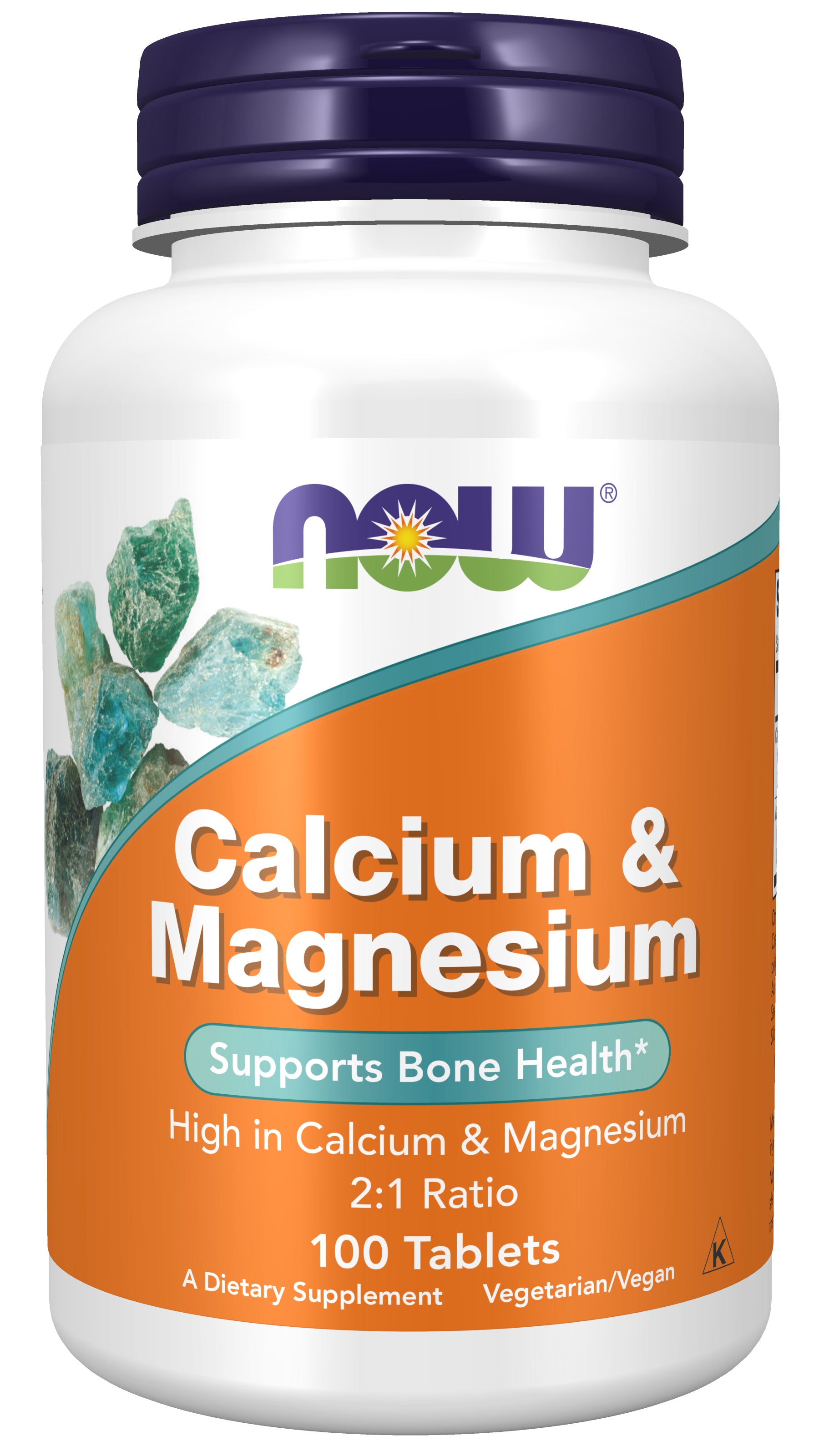 now - calcium & magnesium - 100 tablets
