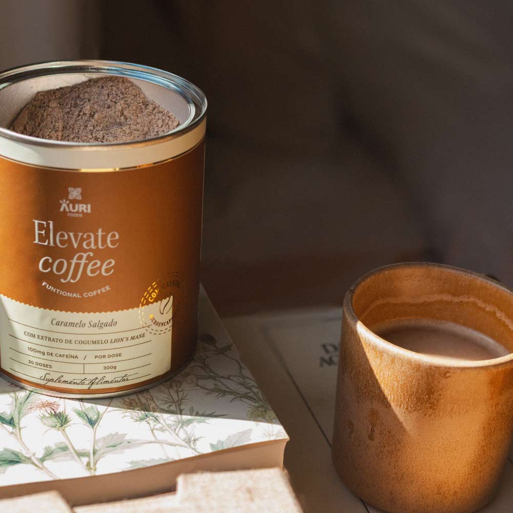 elevate coffee caramelo salgado - 300g - auri foods