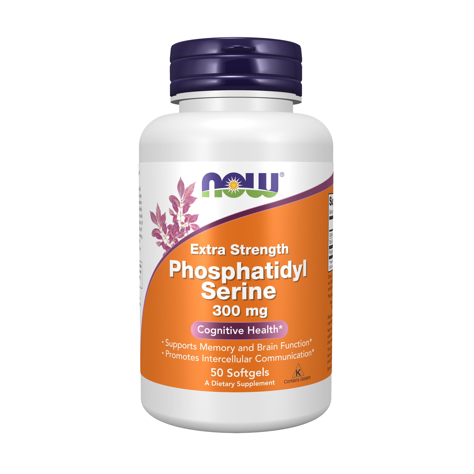 now - phosphatidyl serine 300 mg extra strength - 50 softgels