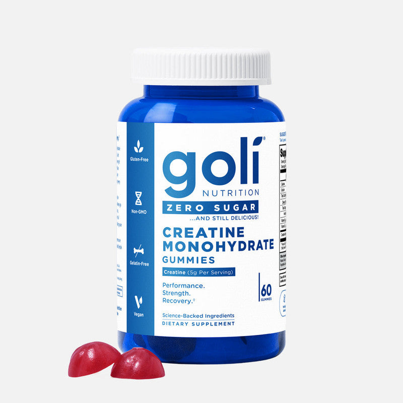 goli nutrition - creatine monohydrate, sem açúcar - 60 gummies