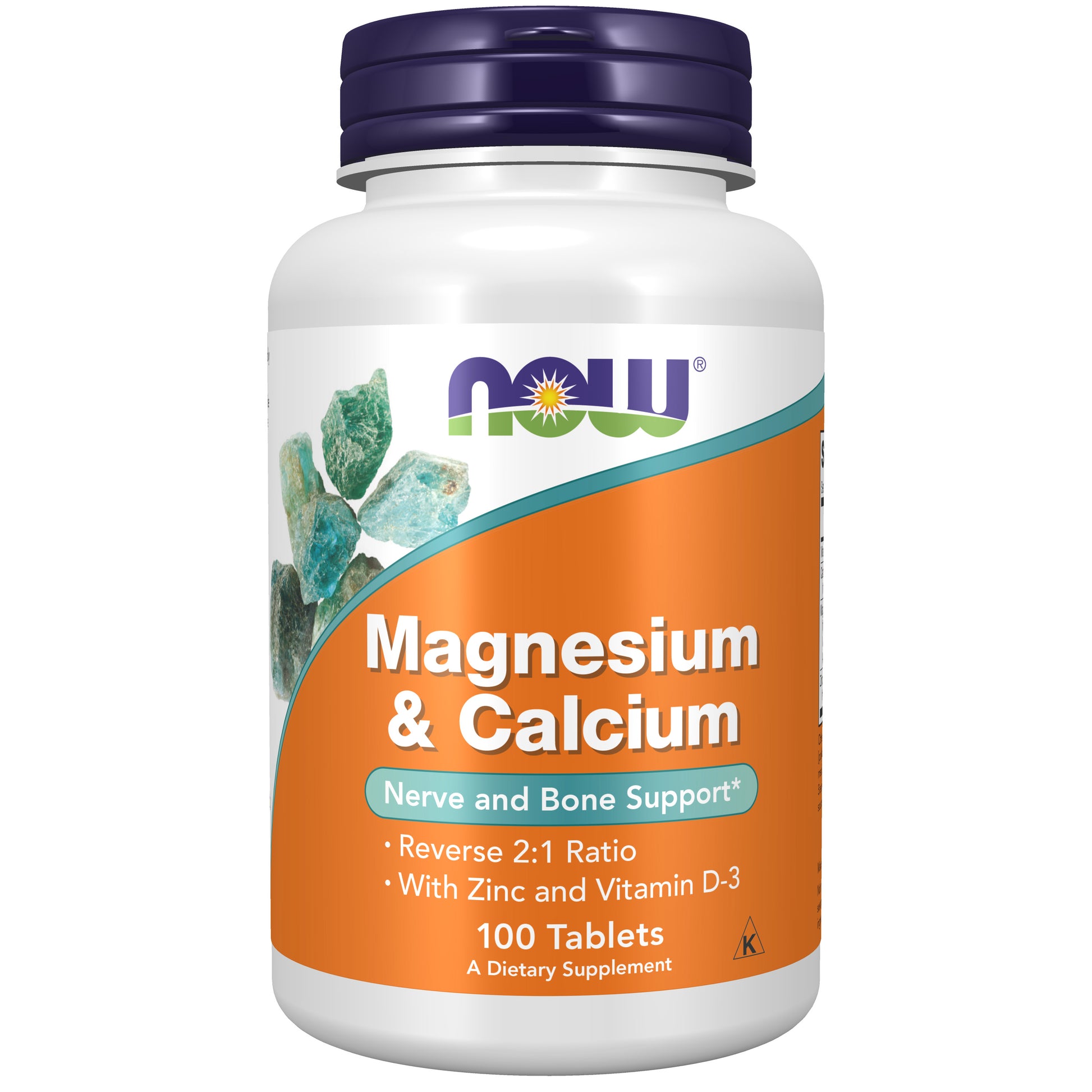now - magnesium & calcium, 100 tablet