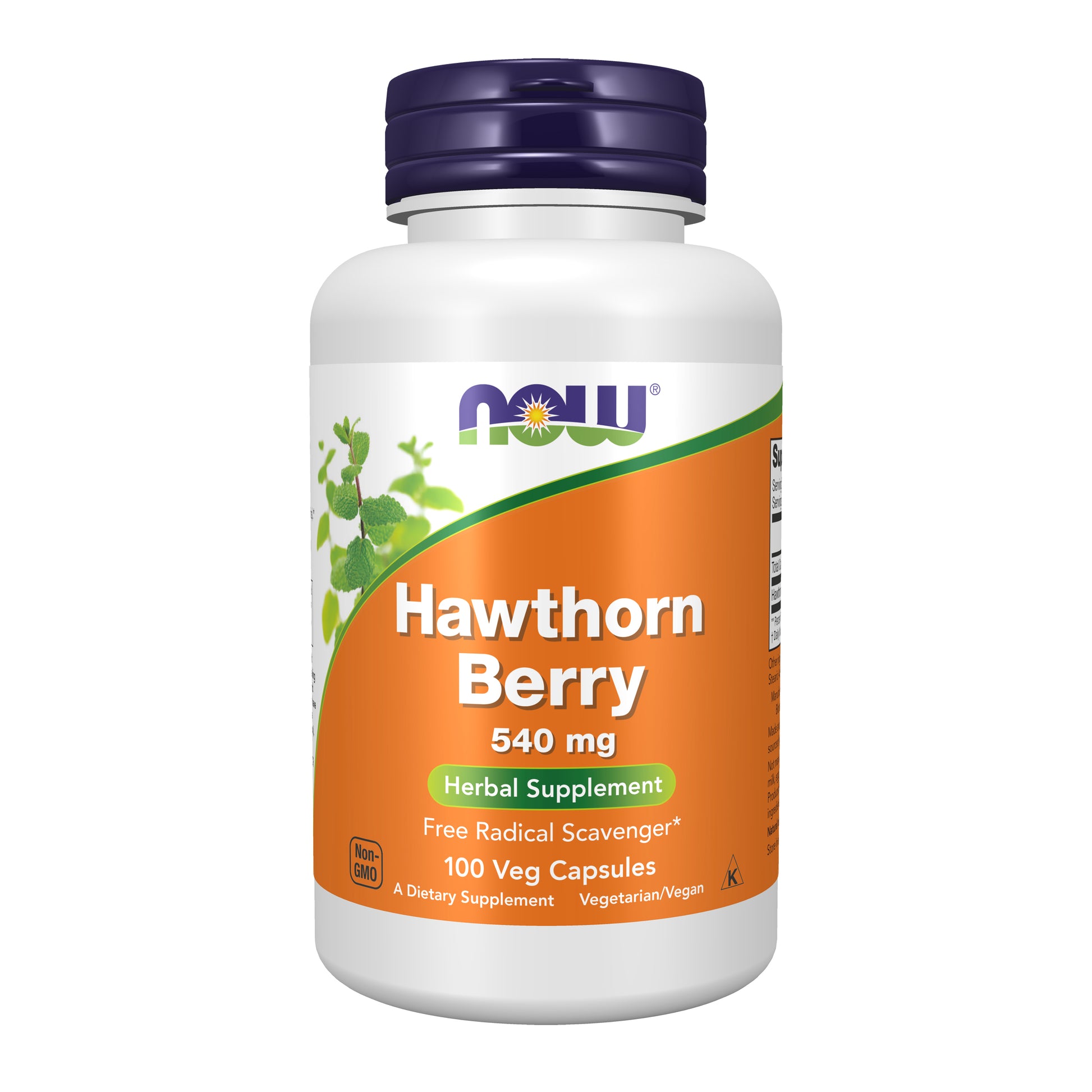 now - hawthorn berry 540 mg - 100 veg capsules