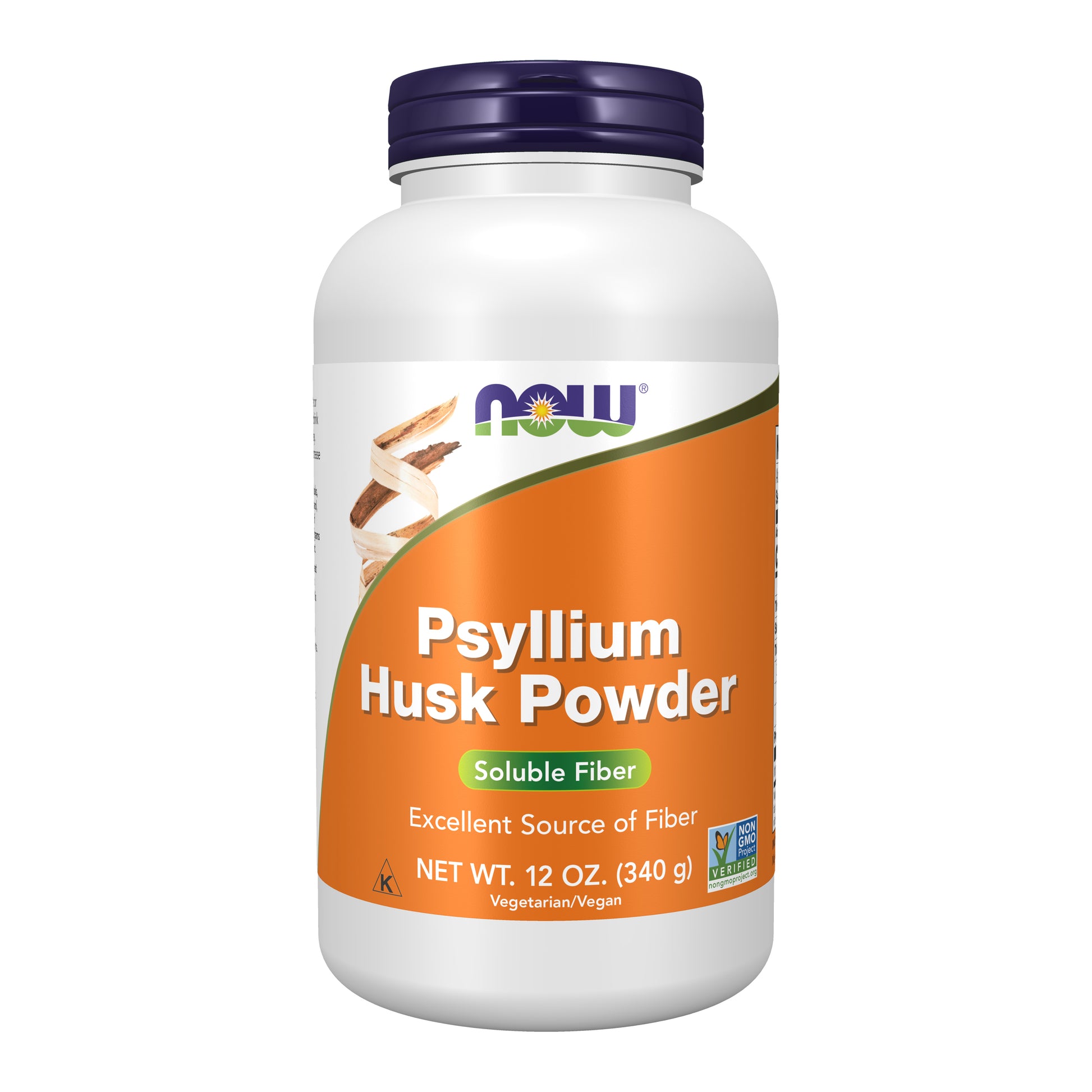 now - psyllium husk powder, 340 gramas