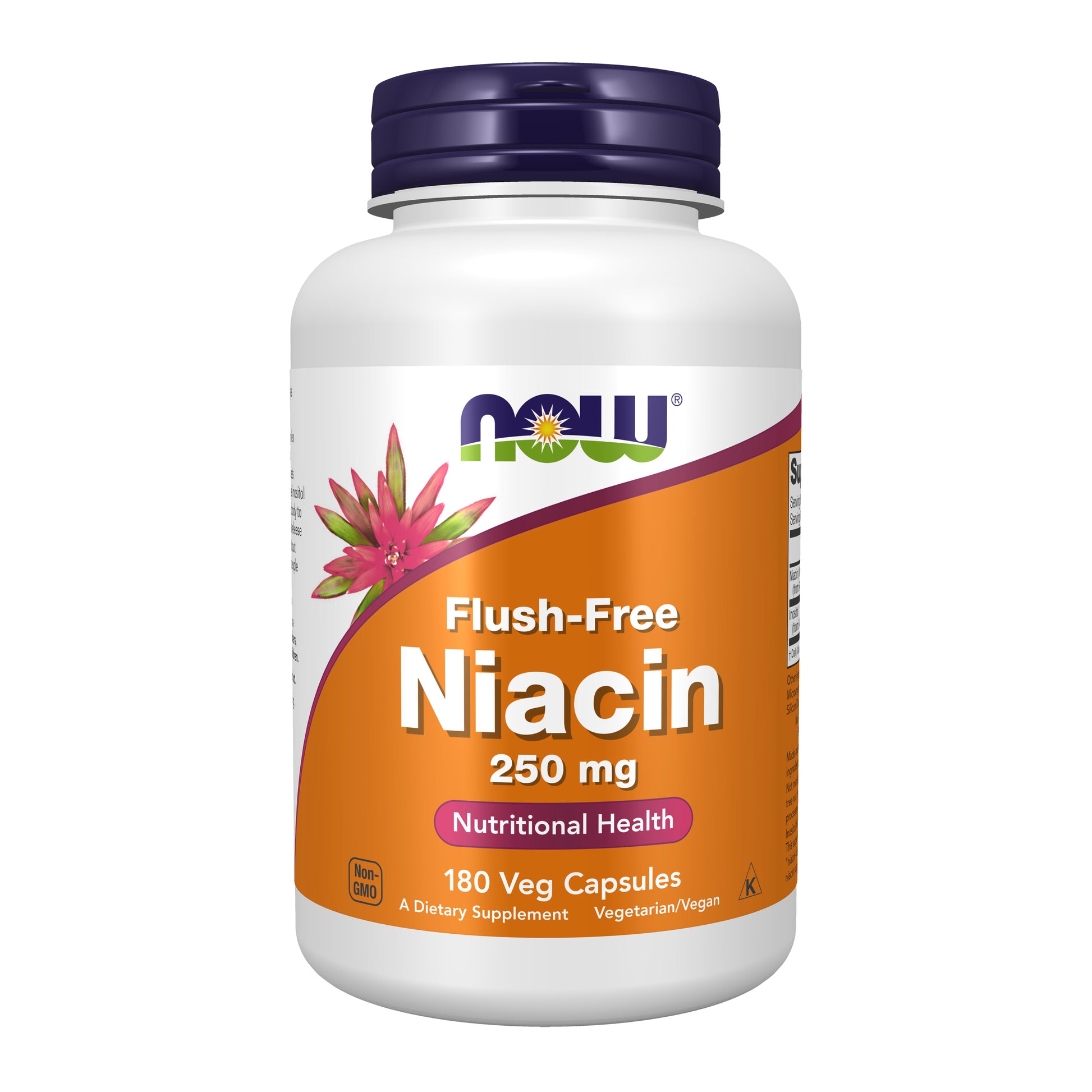 now - niacin (vitamin b-3) 250 mg - 180 veg capsules