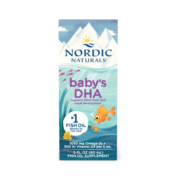 nordic naturals - baby's dha omega 3 with vitamin d3 1,050mg - 60ml
