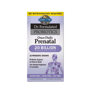 garden of life - dr. formulated probiotics once daily prenatal - 30 vcaps