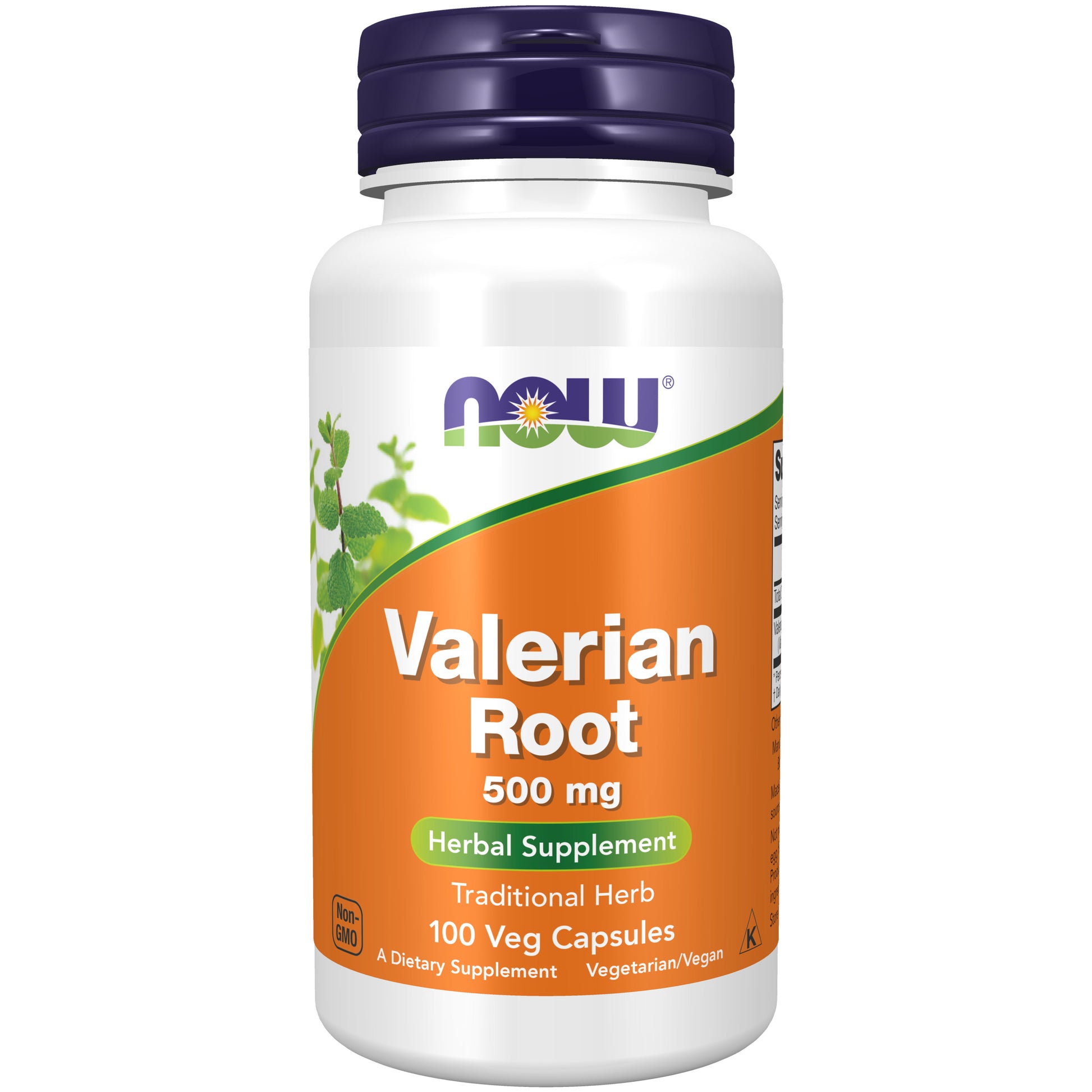 now - valerian root 500 mg - 100 veg capsules