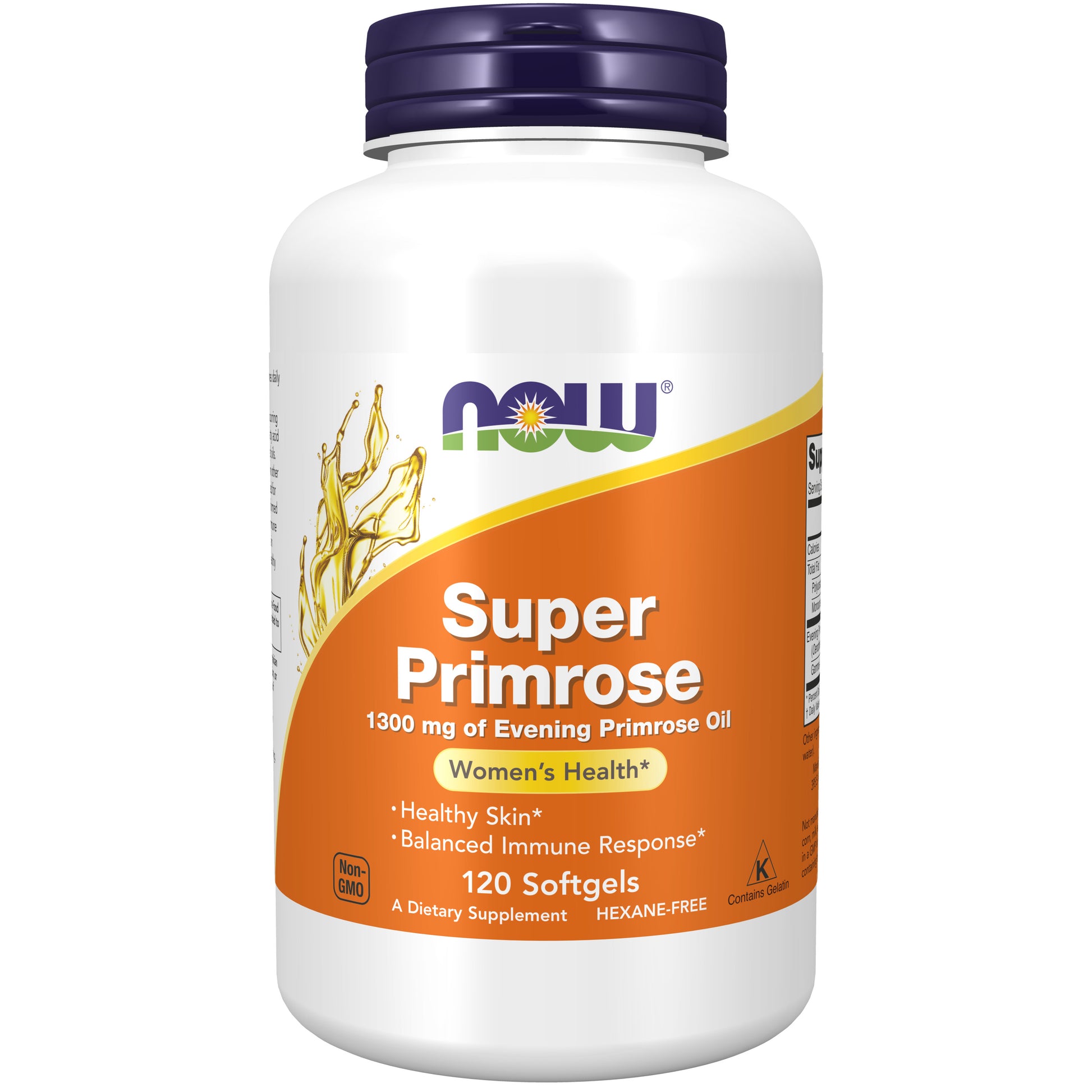 now - super primrose 1300 mg - 120 softgels