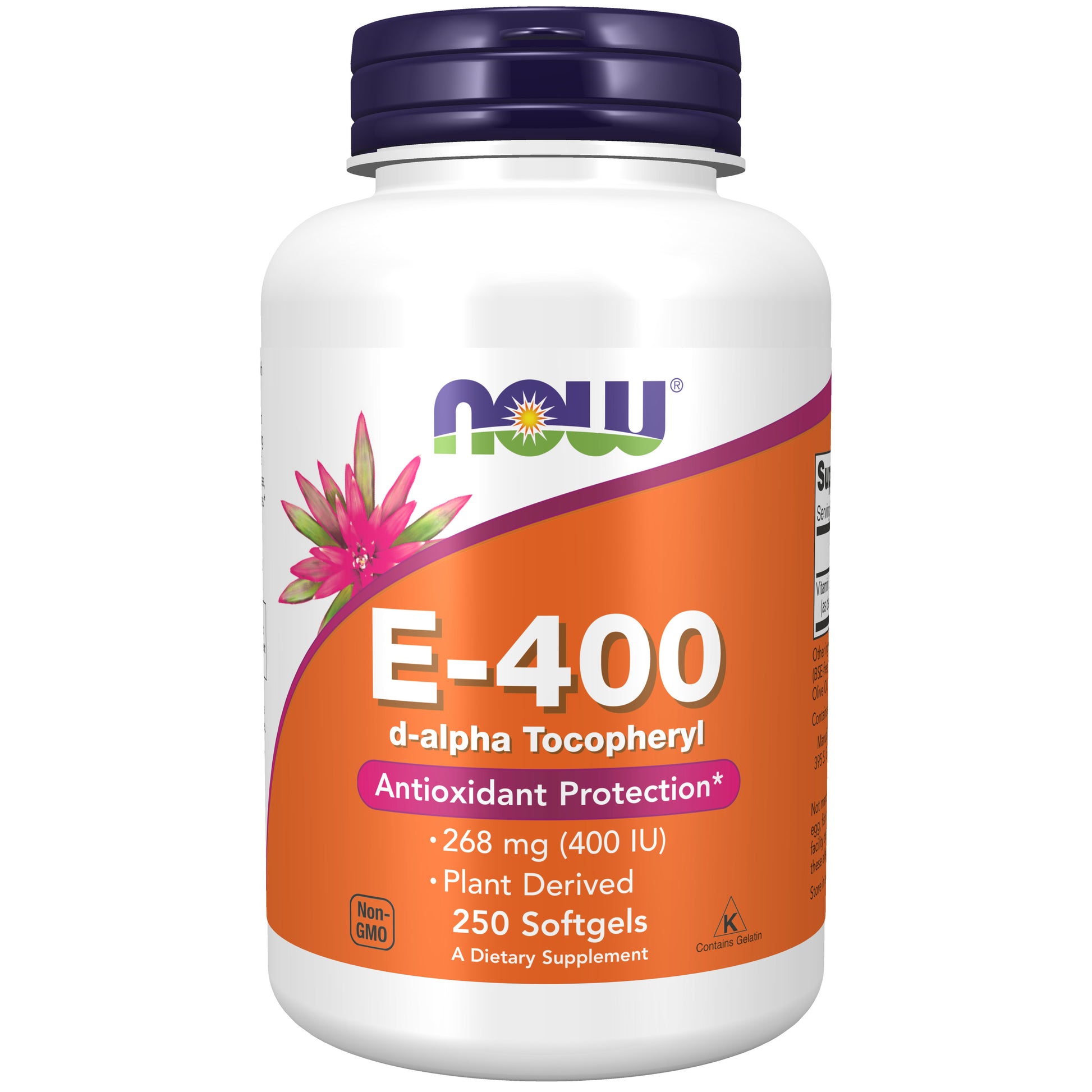now - vitamin e-400 iu - 250 softgels