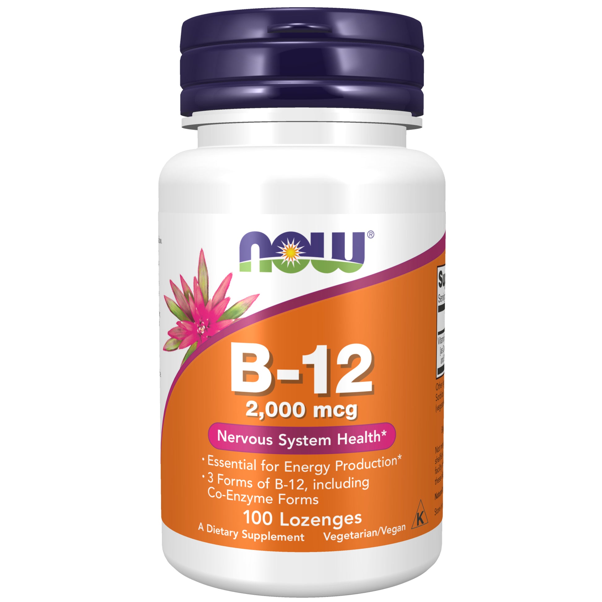 b-12 2000 mcg - 100 lozangos - now