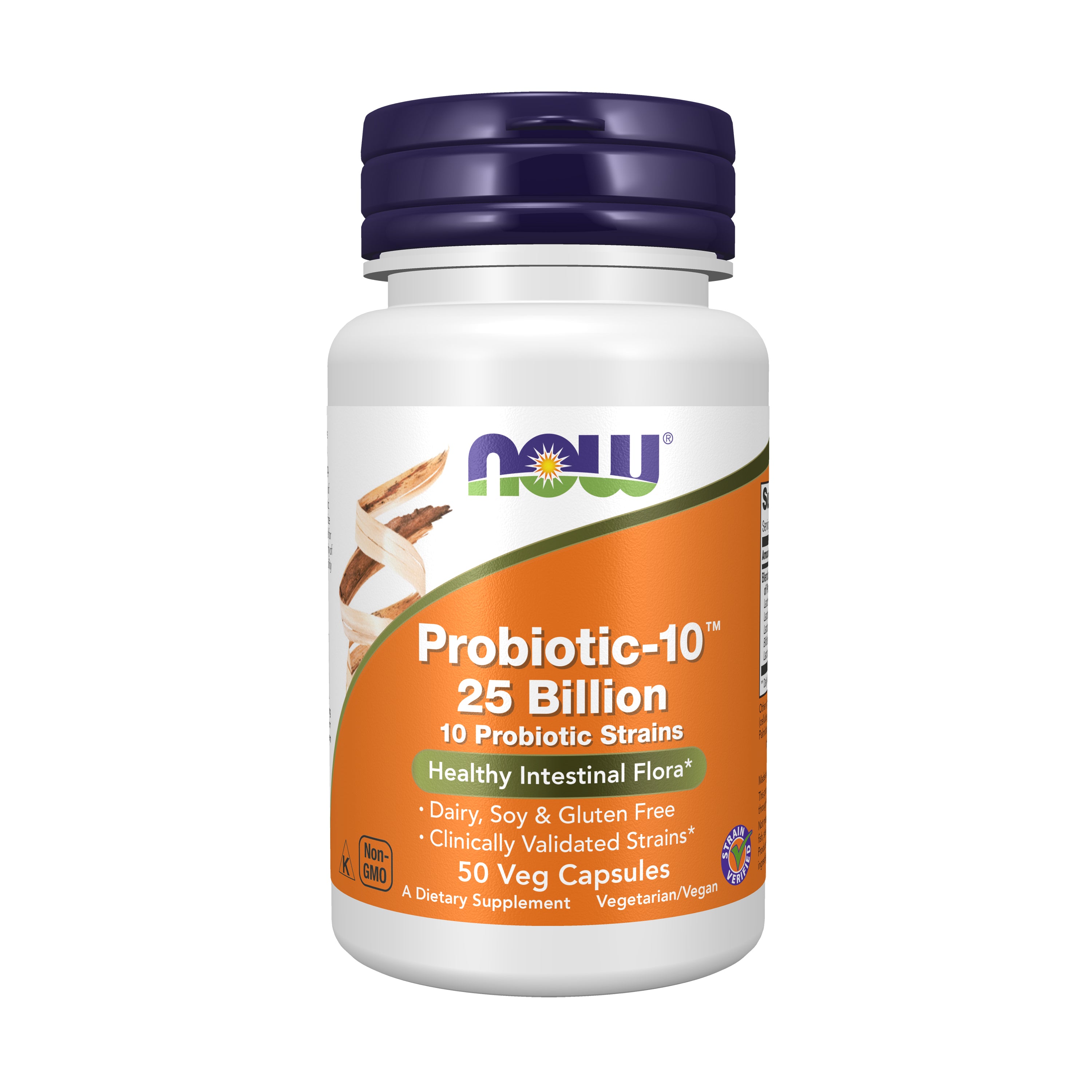 Novobiotic now - probiotic-10™ 25 billion - 50 veg capsules – vitanutri