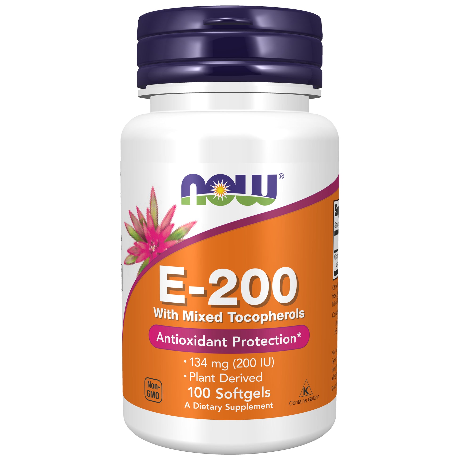 now - vitamin e-200 iu mixed tocopherols - 100 softgels