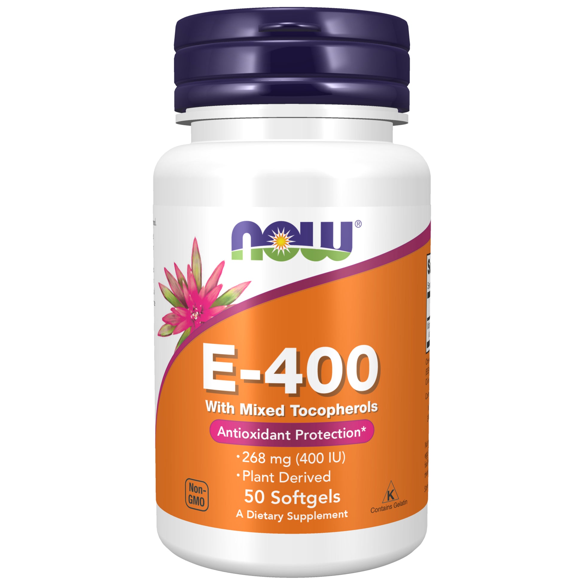 now - vitamin e-400 iu - 50 softgels