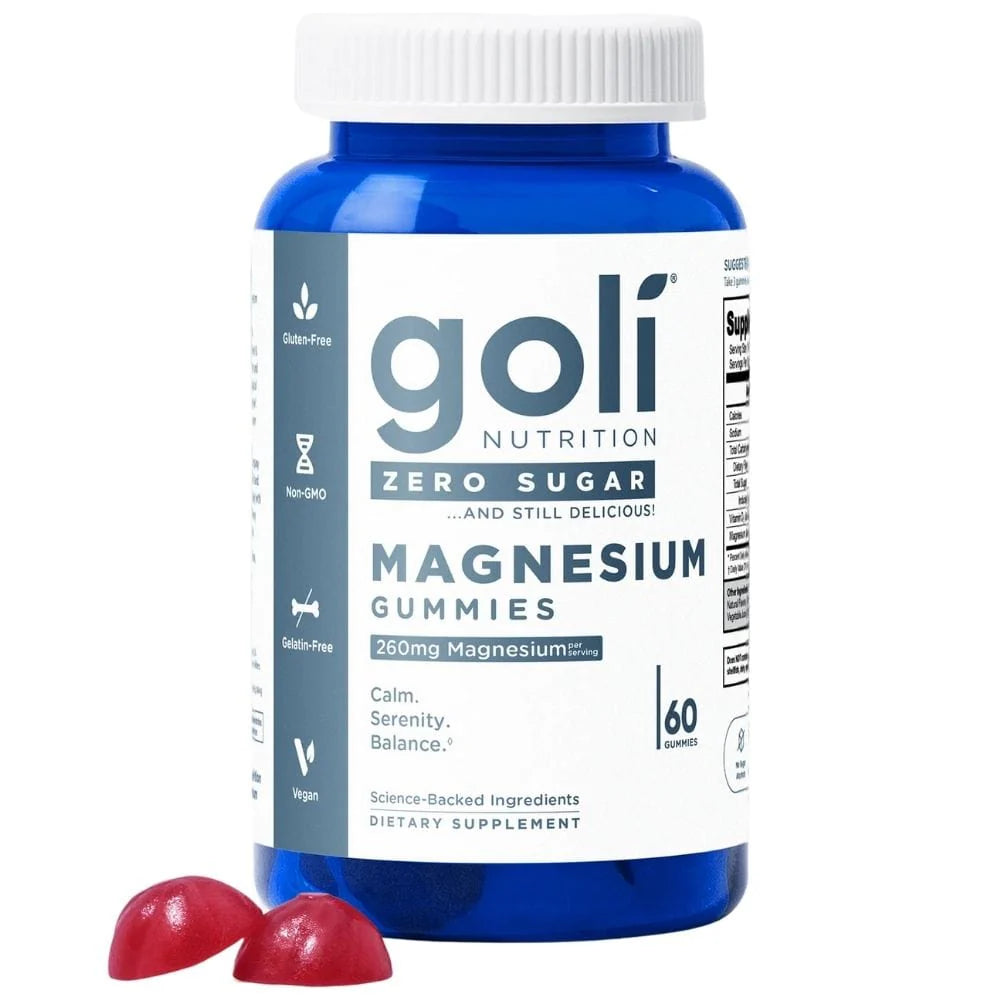 magnesium, sem açúcar- 60 gomas - goli nutrition