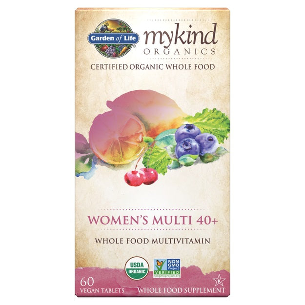 garden of life - mykind women's multi 40+ - 60 vegan tablets