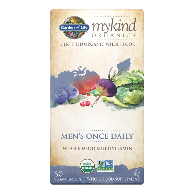garden of life - mykind men's multi - 60 vegan tablets