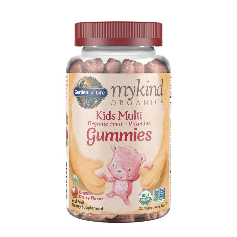 garden of life - mykind kids multi gummies, fruit flavor - 120 vegan gummy bears