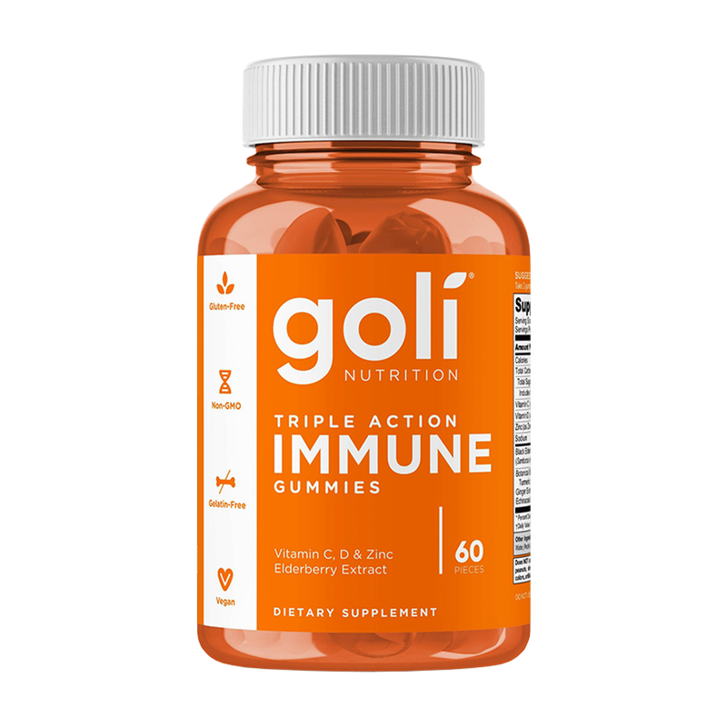 goli nutrition - triple action immune - 60 gummies