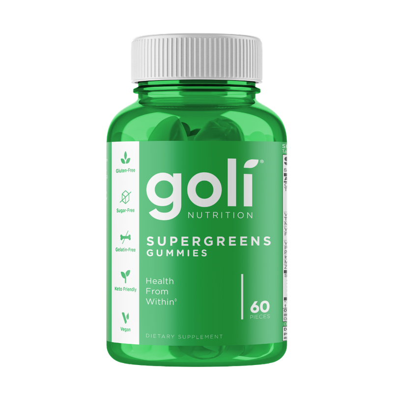 goli nutrition - supergreens - 60 gummies
