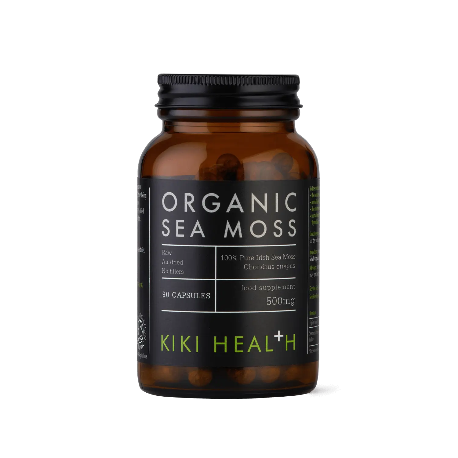 sea moss 500mg - 90 cápsulas vegetais - kiki health